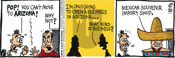 La Cucaracha - Tuesday May 11, 2010 Comic Strip