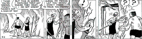 Alley Oop on Saturday September 2, 2000 Comic Strip