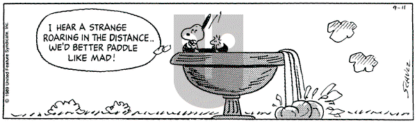 Peanuts on Monday September 11, 1989 Comic Strip