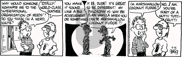 Luann on Wednesday May 16, 1990 Comic Strip
