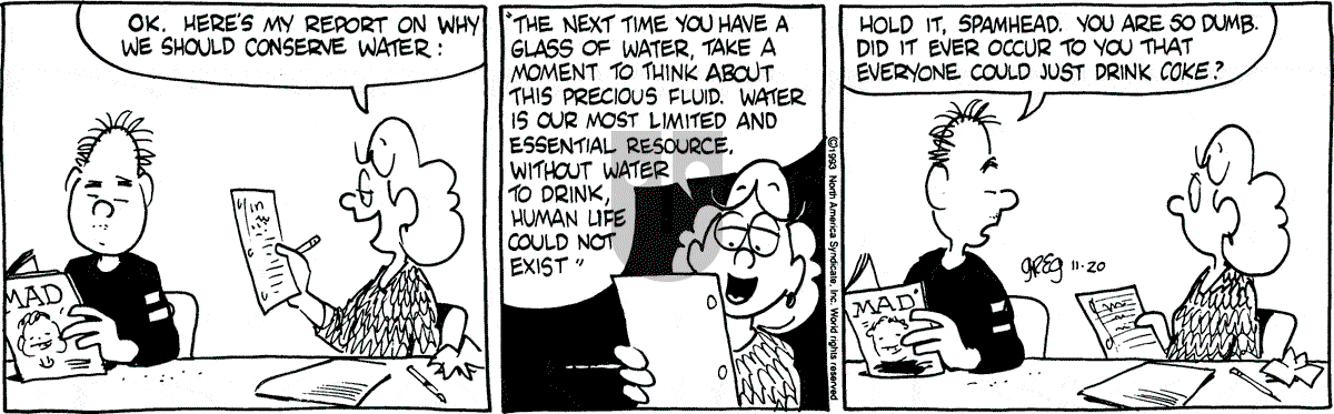 Luann - Saturday November 20, 1993 Comic Strip