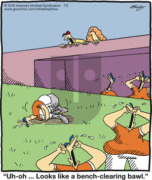 In the Bleachers on Tuesday July 2, 2019 Comic Strip