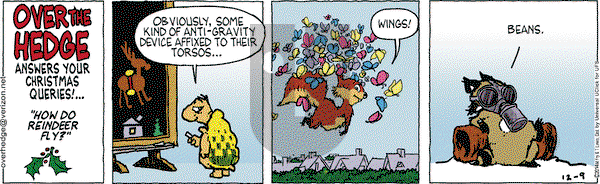 Over the Hedge on Tuesday December 9, 2014 Comic Strip