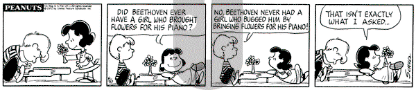 Peanuts on Wednesday June 30, 1971 Comic Strip