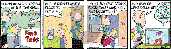 Drabble on Monday April 21, 2014 Comic Strip