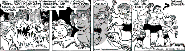 Alley Oop - Saturday September 21, 1996 Comic Strip