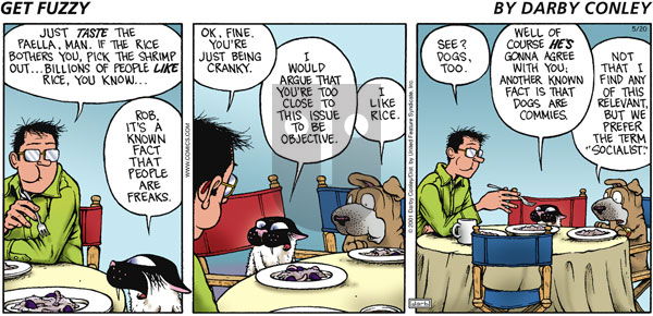 Get Fuzzy - Sunday May 20, 2001 Comic Strip