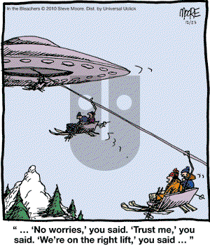 In the Bleachers - Monday December 27, 2010 Comic Strip