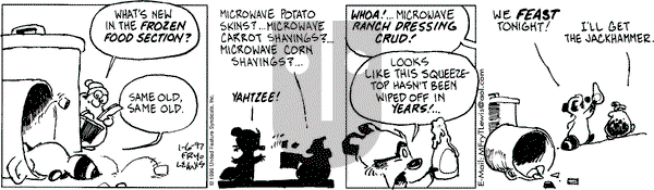 Over the Hedge on Monday January 6, 1997 Comic Strip