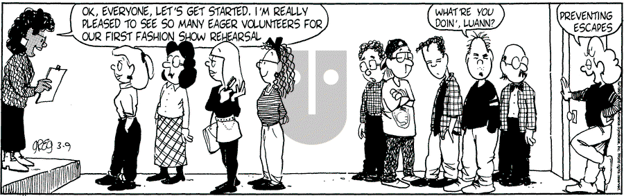 Luann - Thursday March 9, 1995 Comic Strip