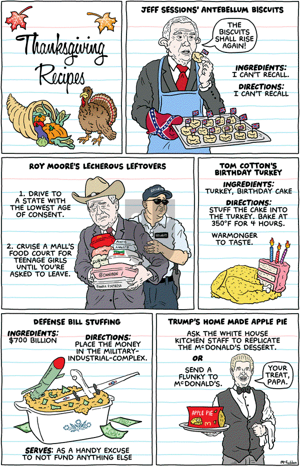 Brian McFadden - Monday November 20, 2017 Comic Strip