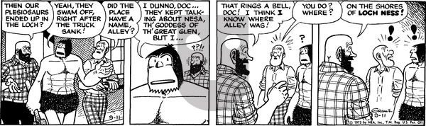 Alley Oop on Tuesday September 11, 1973 Comic Strip