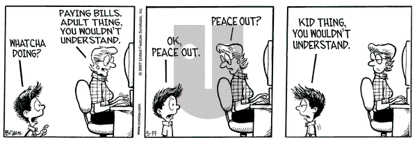 Grand Avenue on Saturday May 19, 2007 Comic Strip