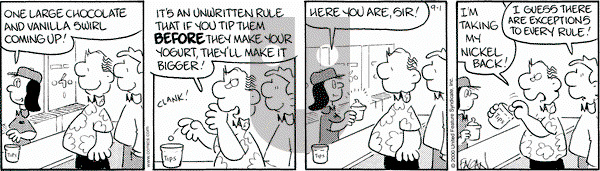 Drabble on Friday September 1, 2000 Comic Strip