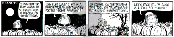 Peanuts on Monday October 31, 1966 Comic Strip