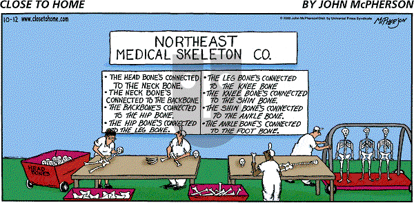 Close to Home on Sunday October 12, 2003 Comic Strip