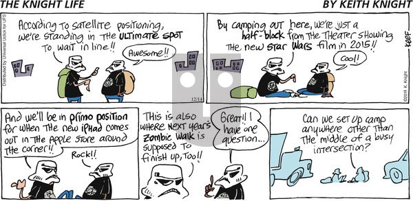 The Knight Life on Sunday December 14, 2014 Comic Strip