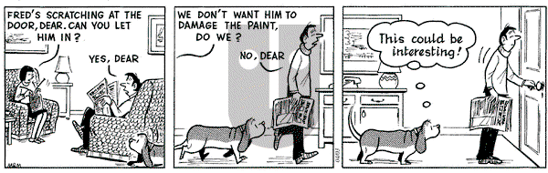 Fred Basset on Saturday April 3, 2004 Comic Strip