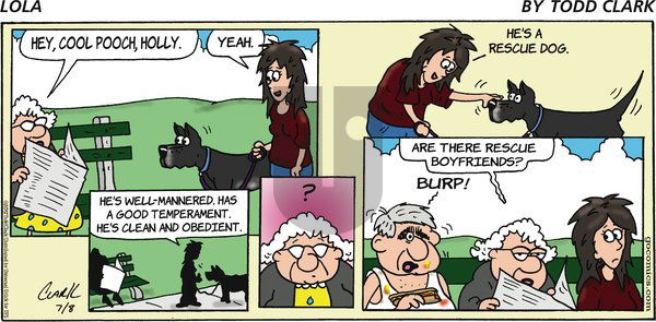 Lola on Sunday July 8, 2012 Comic Strip
