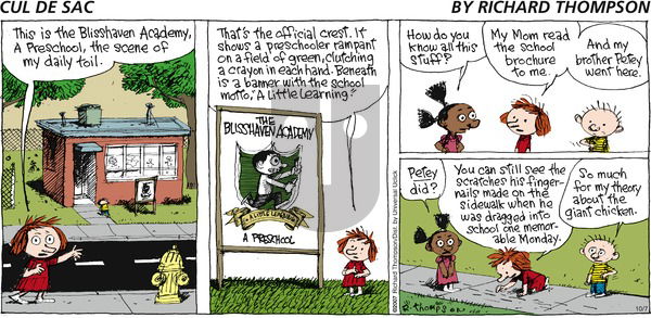 Cul de Sac on Sunday October 7, 2012 Comic Strip