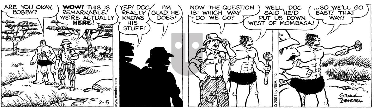 Alley Oop - Thursday February 15, 2001 Comic Strip