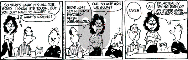 Luann on Saturday September 7, 1991 Comic Strip