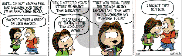 Baldo on Friday March 25, 2016 Comic Strip