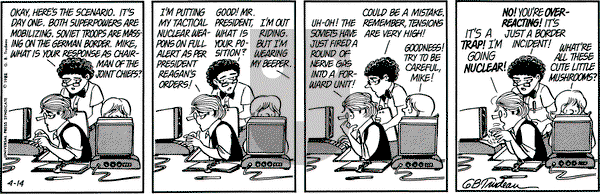 Doonesbury on Wednesday April 14, 1982 Comic Strip