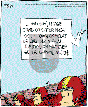 In the Bleachers on Monday October 10, 2016 Comic Strip