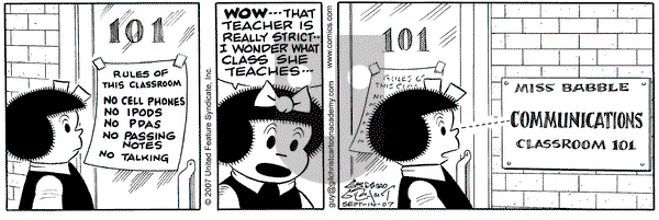 Nancy on Friday September 14, 2007 Comic Strip