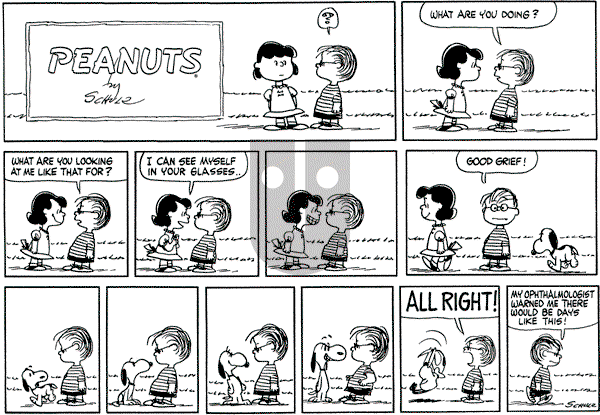 Peanuts - Sunday March 25, 1962 Comic Strip