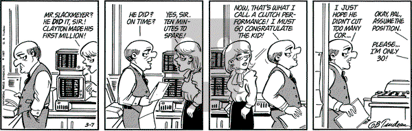 Doonesbury on Saturday March 7, 1987 Comic Strip