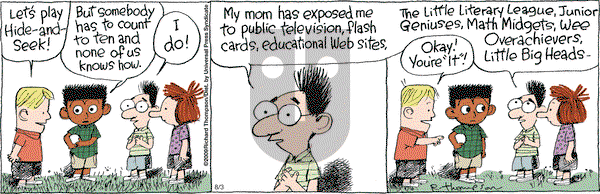 Cul de Sac on Monday August 3, 2009 Comic Strip