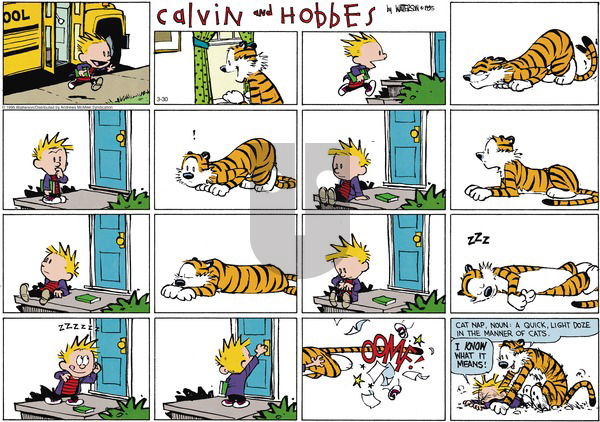 Calvin and Hobbes on Sunday March 30, 2025 Comic Strip