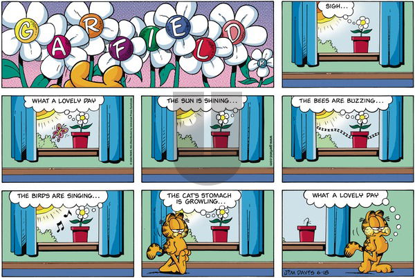 Garfield on Sunday June 18, 2000 Comic Strip