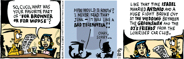 La Cucaracha on Tuesday September 9, 2008 Comic Strip