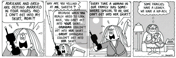 Cathy Classics - Saturday September 7, 1996 Comic Strip