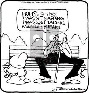 Ziggy on Thursday February 17, 1994 Comic Strip