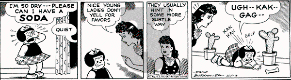 Nancy on Wednesday July 14, 1948 Comic Strip