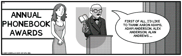 F Minus on Tuesday March 6, 2007 Comic Strip