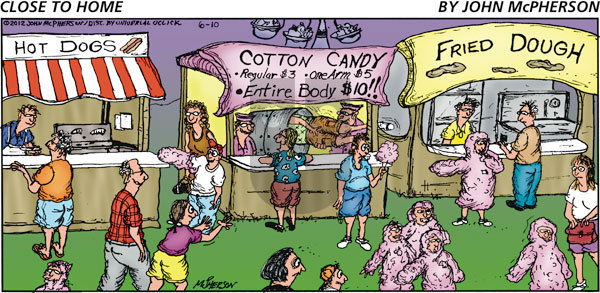 Close to Home on Sunday June 10, 2012 Comic Strip