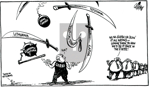Pat Oliphant on Friday April 13, 1990 Comic Strip