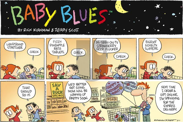 Baby Blues on Sunday May 11, 2014 Comic Strip