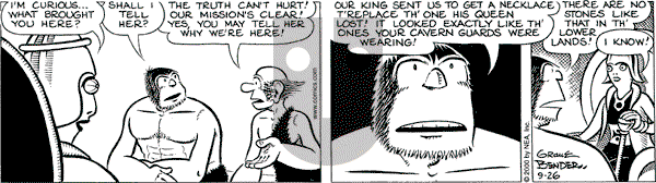Alley Oop on Tuesday September 26, 2000 Comic Strip