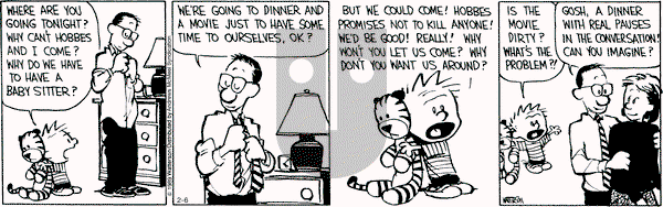 Calvin and Hobbes - Wednesday February 6, 2019 Comic Strip