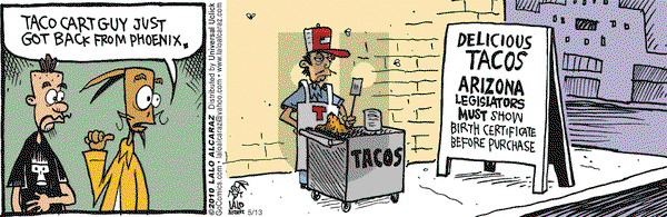La Cucaracha on Thursday May 13, 2010 Comic Strip