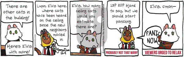Breaking Cat News on Monday October 9, 2017 Comic Strip