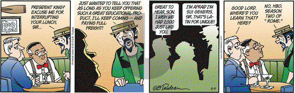 Doonesbury on Saturday August 11, 2012 Comic Strip