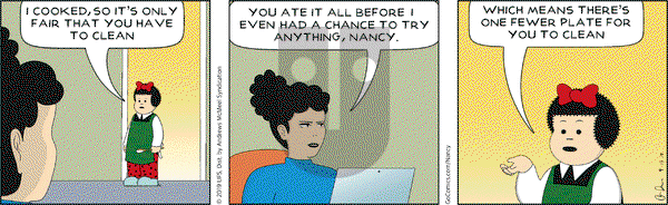 Nancy on Friday September 13, 2019 Comic Strip