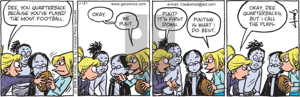 Cleats - Tuesday November 21, 2006 Comic Strip